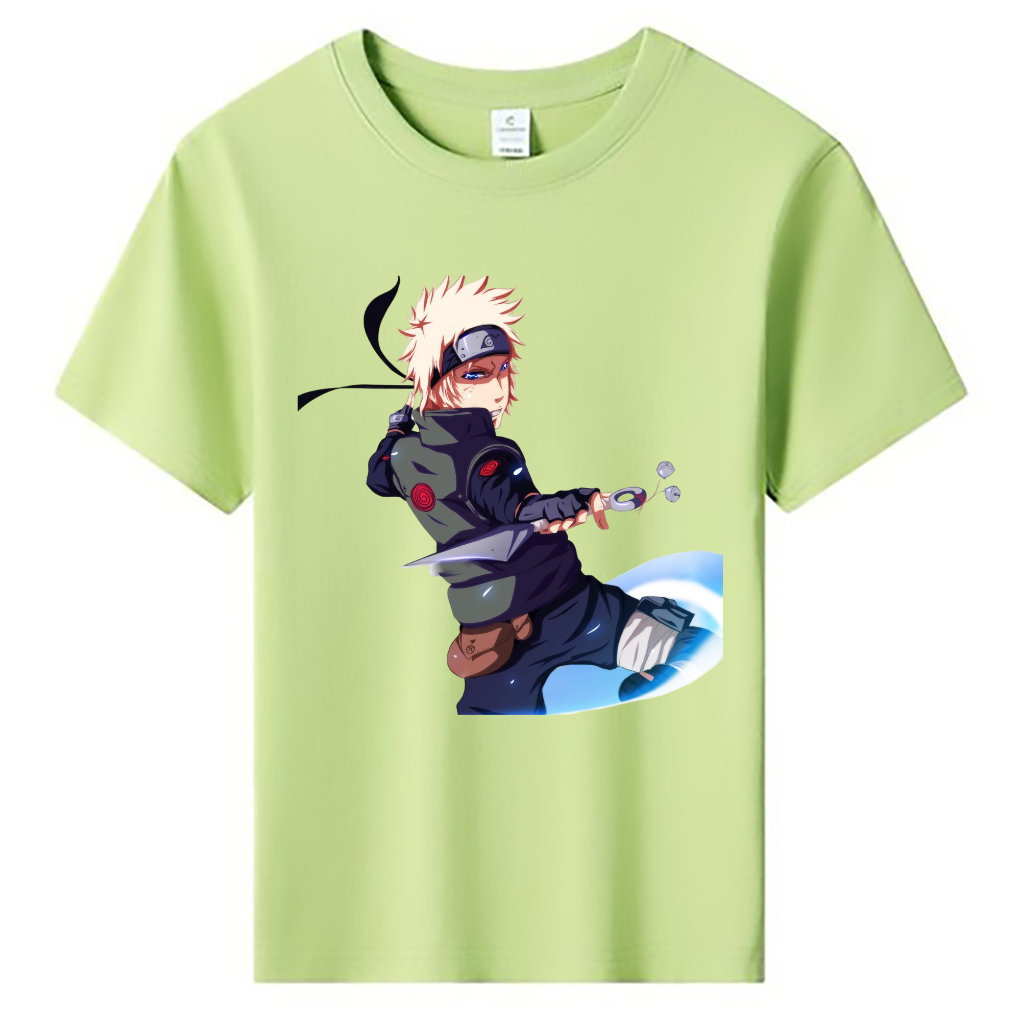 （画像用） NARUTO -ナルト- 波風 ミナト Namikaze Minato 綿100％キッズTシャツ（フロントプリント）